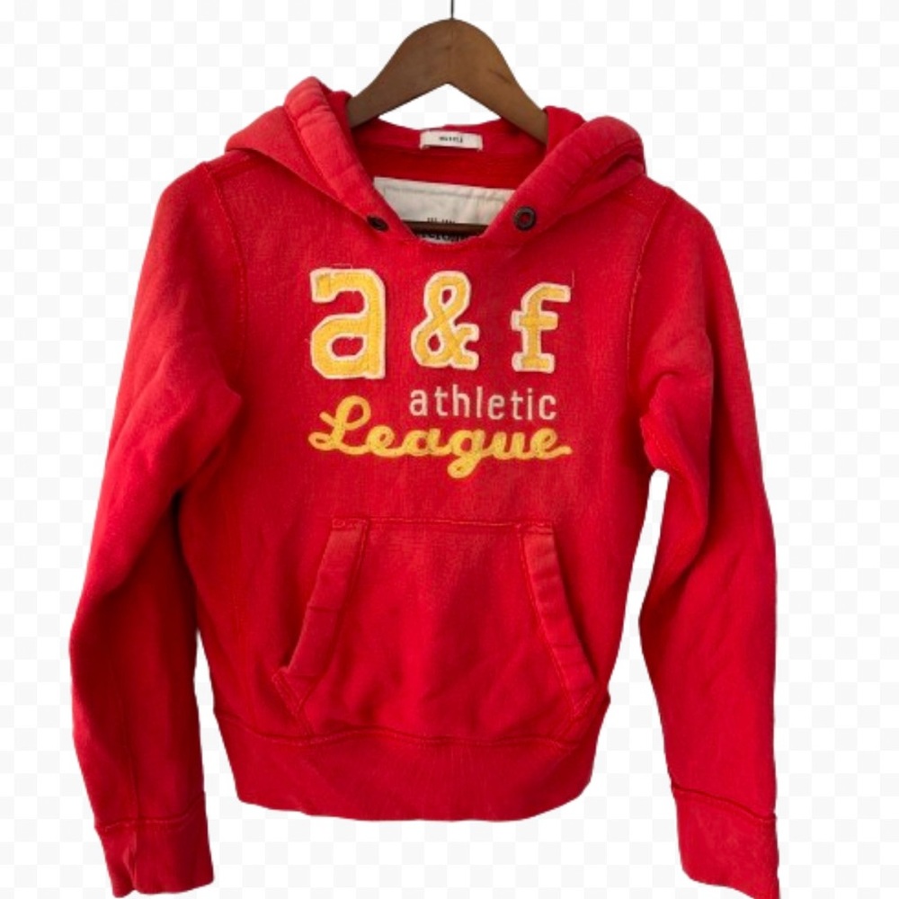 Abercrombie & Fitch Vintage Size M Hoodie Red
